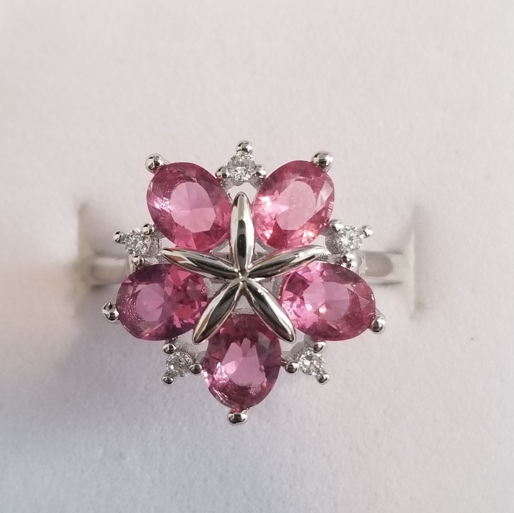 *Vintage Pink Tourmaline & 925 Ring